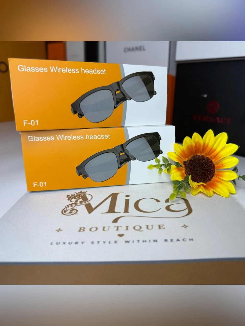 🆕F-01 Smart Wireless Headset combines stylish sunglasses w/integrated Bluetooth